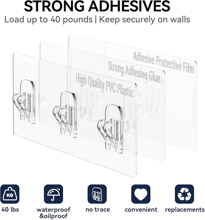 YASONIC Shower Caddy, Rustproof Shower Shelves for Inside Shower, No Drilling Bathroom Organizers and Storage, 6 Pack Large Capacity Bathroom Caddy for Kitchen & Home Decor-XXL Size