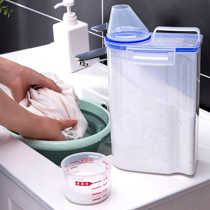 Laundry Detergent Dispenser - 70oz Scent Booster Beads Dispenser with Lids, Suitable for Laundry Beads, Oatmeal, Pet Food