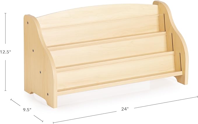 Guidecraft Tabletop Book Display: Book Shelf Display Rack for Kids Room