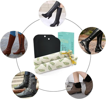 Boot Shapers for Tall Boots Women,Boot Trees Cedar Freshner,Inserts Boots Support for Women 100% Cedar Wooden Sachets Bags