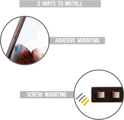 KELEQUI ZAP Gifts for Men Sunglass Organizer Wall Mounted Sunglasses Rack Wood Sun Glasses Holder for Multiple Glasses Hanger Storage Unique Birthday Gifts for Husband Dad
