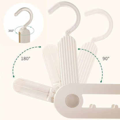 Folding Clothes Drying Rack - Portable Collapsible with Hook - Travel Essentials for Cruise Ship, RV, Hotel & Small Room