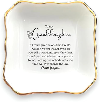 Granddaughter Gift, Ring Dish, Gift for Granddaughter, Granddaughter Birthday Gift, Granddaughter Wedding Day Gift, Gift from Grandma, Granddaughter Present, to My Granddaughter