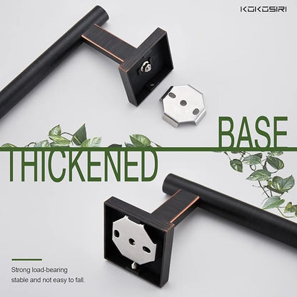KOKOSIRI Toilet Paper Holder Oil Rubbed Bronze for Bathroom Kitchen Roll Holder Hold Mega Rolls Stainless Steel, 2 Pack, B2005ORB-2P