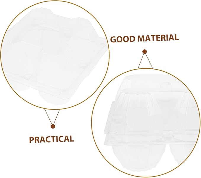 6pcs Goose Egg Packaging Box Reusable Egg Cartons Bulk Storage and Refrigertor for Bulk Orders