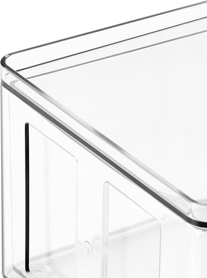 Simply Tidy Clear Stackable Storage Drawer - Waterproof & Dustproof Organizer with Non-Slip Base for Craft, Office & Home Supplies, 1 Pack