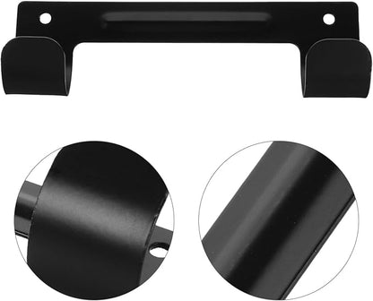 BESPORTBLE Ironing Board Wall Mount Hanger with Non-Slip Pads, Ironing Board Storage Hook for Laundry Room Organization, Sturdy Black Iron Stand Holder for Home Utility Storage