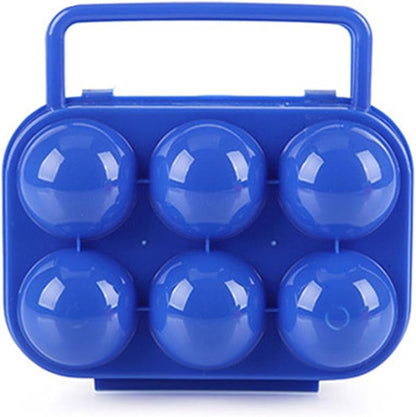 FantasyDay 6 Grids Egg Holders, Sturdy Shockproof Durable Egg Cartons Egg Containers With Lid for Refrigerator - Large Capacity Egg Organizer Box for Home Kitchen Outdoor Picnic Hiking Storage