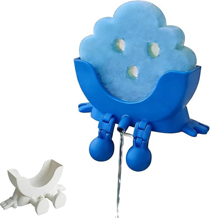 3D Printed Sink Sponge Holder, Peeing Scrub Sponges Holder with Drainage, Funny Storage Stand for Cute Smiley Sponge, Kitchen Sink Organizer Storage Accessory