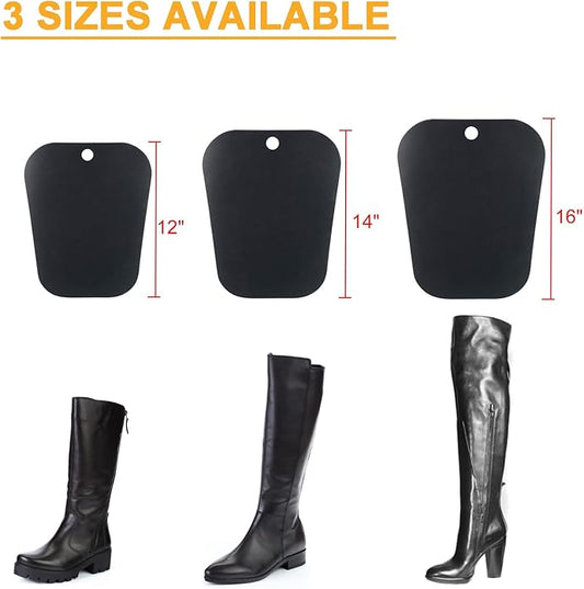 Homend 10 Pairs (20 Sheets) Boot Shaper Form Inserts Boots Tall Support for Women and Men Black