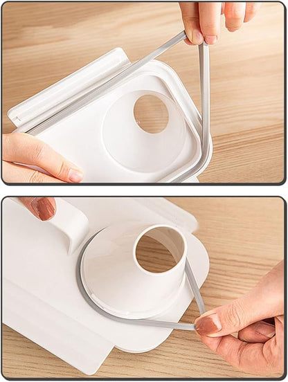 [2 Pack] Laundry Detergent Dispenser for Laundry Room Organization and Storage,61 Oz Laundry Soap Dispenser,Liquid Laundry Detergent Dispenser with 4 Removable Labels,BPA Free & PET Plastic,Clear