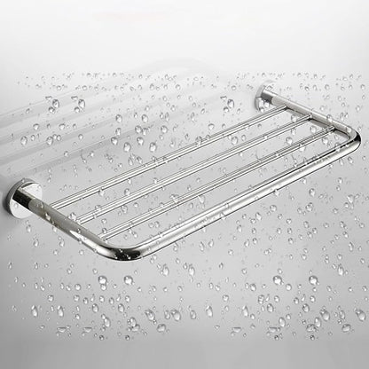 Hotel Towel Racks for Bathroom Wall Mounted, 30 Inch Towel Shelf for Bathroom, 2-Tier Bathroom Towel Rack, Polished Chrome