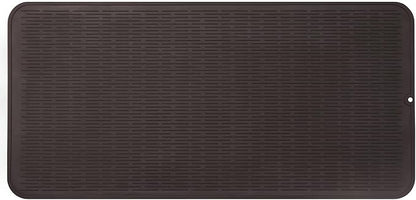 Silicone Dish Drying Mat for Multiple Usage,Easy clean,Eco-friendly,Heat-resistant Silicone Mat for Kitchen Counter or Sink,Refrigerator or Drawer Liner Coffee 5XL 36inches x 18inches