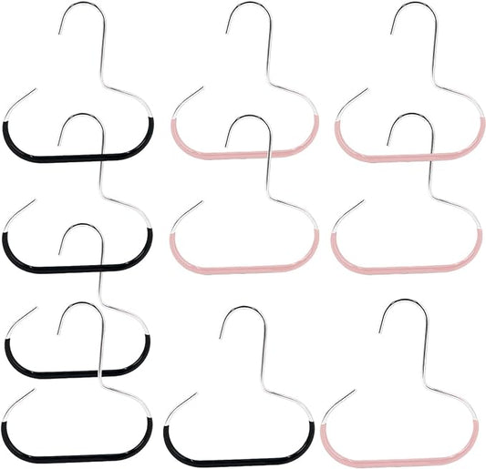 Durable Steel Hangers Maximize Closet Space with Versatile Storage, Hat Organizer Durable Stainless Steel, Durable Steels Hangers for Caps, Ties, Scarves, Clothes (Mixed,10pcs)