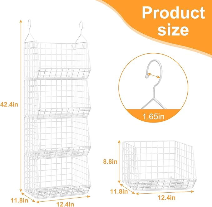 X-cosrack 4 Tier Closet Hanging Organizer