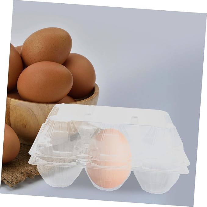 Clear Goose Egg Packaging Box 2-Slot Transparent Pvc Egg Holder for Refrigerator Storage and Safe Transport Lightweight Organizer for Gifting