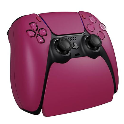 PlayVital Cosmic Red Controller Display Stand for ps5, Gamepad Accessories Desk Holder for ps5 Controller with Rubber Pads