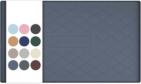 URMONA Under Sink Mat for Kitchen Waterproof, 34" x 19" Silicone Under Sink Mat for Shelf Liner Organizer, Cabinet Sink Protector Under Sink Liner for Bottom Kitchen, Bathroom(Dark Grey)