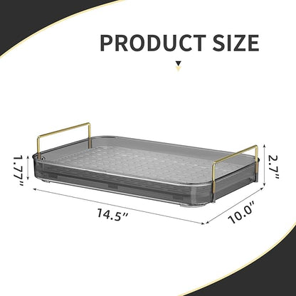 Seoneiro Whiskey Tray, Glass Cup Rack, Mug Holder, Coffee Cup Organizer, Bathroom Countertop with Drain Board Wine Glass Decorative Organizer, Food Tray, Kitchen Spice Rack