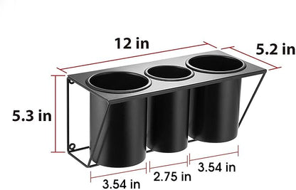 Hair Dryer Holder Hair Styling Product Care Tool Organizer Bath Supplies Accessories Tray Stand Storage Bathroom Steel Hair Dryer Holder(Black) MK470B