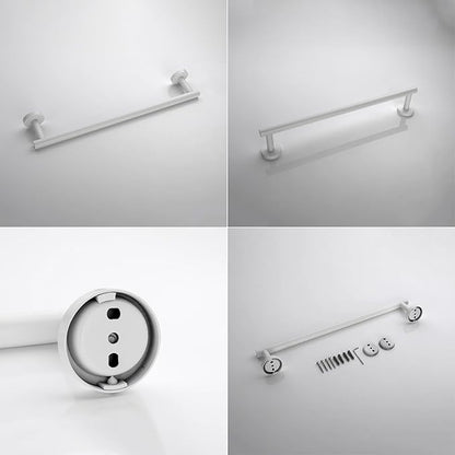GERZWY 18-Inch Bathroom Towel Bar SUS 304 Stainless Steel Bath Towel Bar Wall Mount, White