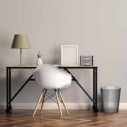 Transparent Trash Can,Bathroom Trash Cans Open Top ,2 Gallon Grey Office Garbage Can Plastic, 4pcs Round Slim Waste Basket Living Room, Clear Trash Bin For Home, Kitchen Bedroom,Laundry Room,Dorms,G