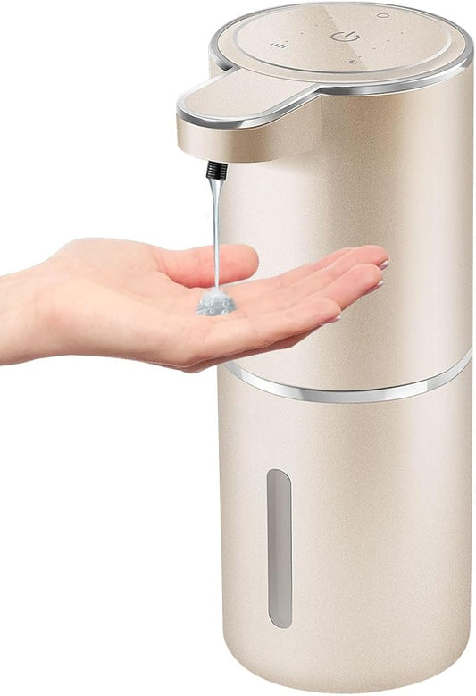 Gotofine Automatic Liquid Soap Dispenser,4-Level Adjustable, Wall Mount,USB Rechargeable,12.8oz/ 380ml,Touchless Hand & Dish Soap Dispenser for Bathroom, Kitchen,Hotel, Restaurant