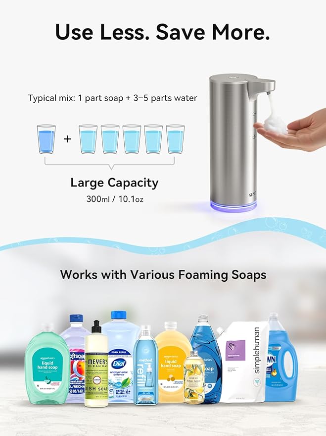 SUNLY X8 Foam Soap Dispenser (Sliver)