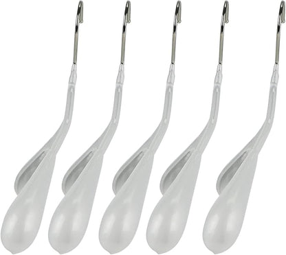 Mawa by Reston Lloyd BodyForm Series Non-Slip Space-Saving Clothes Hanger for Jackets, Suits and Coats, 16-1/2", Style 42/L, White, Set of 2