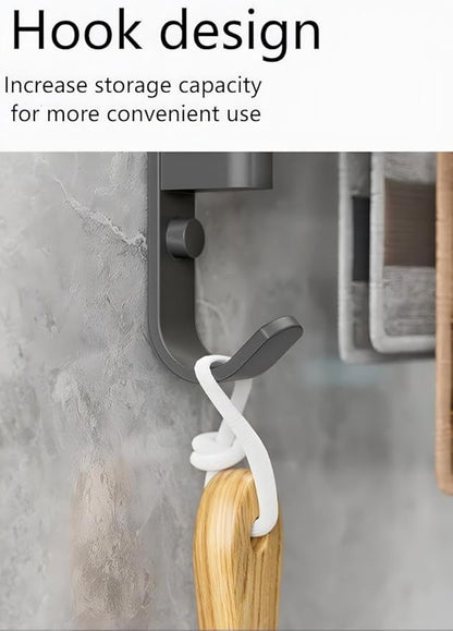 Rotating Towel Rack BSELUTNGY - Durable Space Saving Towel Racks for Bathroom Outdoor for Pool Over The Door Towel Rack Ideal for Balconies Cabinets Kitchens Perfect for Any Decor Style