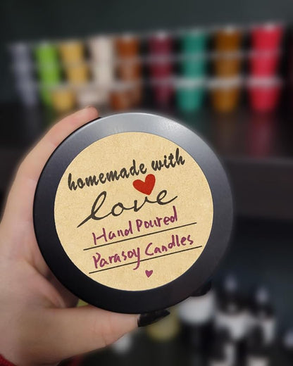 2" Homemade with Love Stickers, 500 Pcs Kraft Jar Canning Label Stickers for Baked Packaging, Cookie Bags, Fudge Containers, Store Owners, Crafts, Organizing, Price Tags