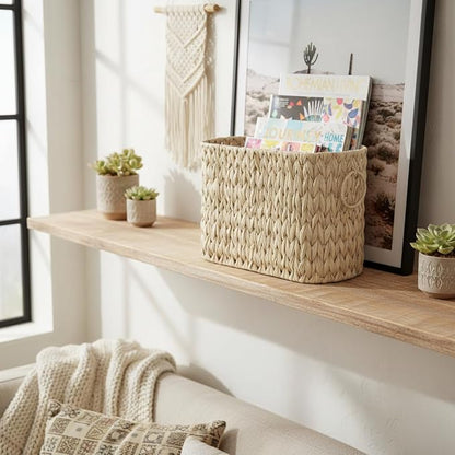 Toilet Paper Basket,Boho Decorative Toilet Paper Storage,Large Wicker Basket for Bathroom Storage,Free Standing