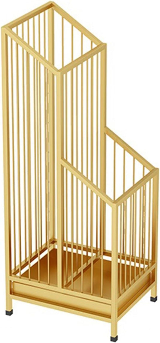 Indoor Large-capacity Umbrella Stand，Metal Umbrella Stand Hotel Commercial，Metal Standing Umbrella Holder，Metal Umbrella Holder，Large-capacity Entrance Umbrella Storage Rack For Hotel Offices(Gold,25*