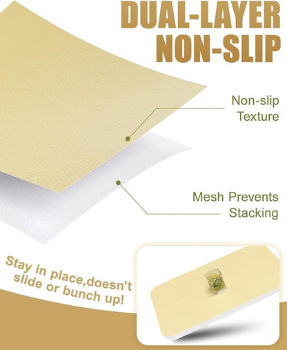 Shelf Liners for Kitchen Cabinets Non-Adhesive, Non-Slip Thickened Shelf Paper Waterproof Washable for Drawer Dresser Pantry Shelve Bathroom Protector Liner