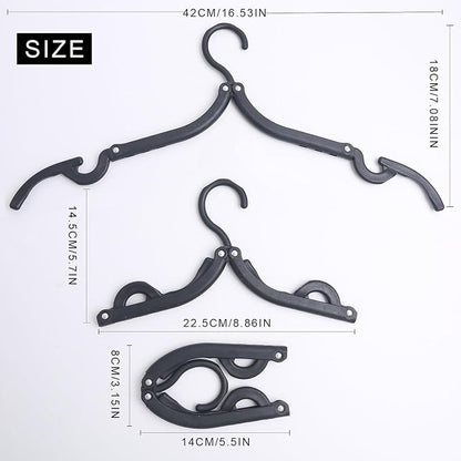 Travel Hangers for Cruise Foldable Hangers - Portable Folding Clothes Hangers Travel Accessories Foldable Clothes Drying Rack Cruise Essentials 6pcs