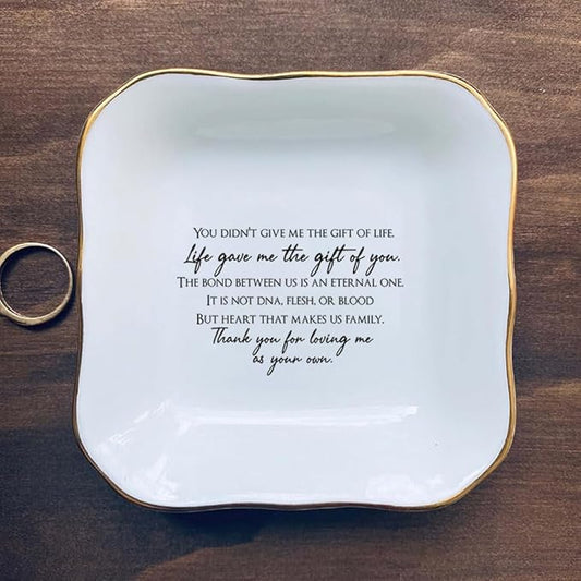 BAT TRANG Ceramic Jewelry Tray, Mother Of The Groom Gifts From Bride, Mom Ring Dish, To Mom From Bride, Mother Of Groom Gift, Mother In Law Gifts, Stepmother Gifts From Daughter