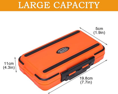 Small Parts Organizer with Dividers, 30-Compartments Hardware Tool Storage Box, Waterproof Seal & Locking Parts Organizers Case for Nail Screws, Nuts, Bolts, Orange