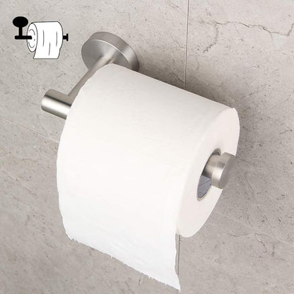 GERZ Bathroom Toilet Paper Holder SUS 304 Stainless Steel Tissue Paper Roll Holder Wall Mount, Brushed Finish