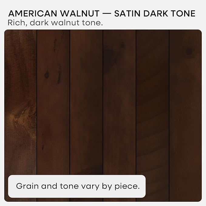 Homeforia 30inch Walnut Floating Shelves for Wall Mounted, High End Solid Real Wood 30 in Floating Shelf, Dark Brown Wooden 30 inch Long Floating Shelves, Heavy Duty Bracket, 30 X 6.5 X 1.75, Set of 2