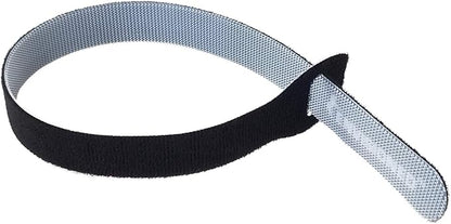 Reusable Cable Ties Large and Strong Gripping Jumbo Size 3/4" x 16" for Large Bundles of Cables - 10 Pack (Black)