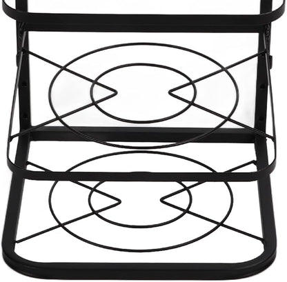 Miskall Pot Rack Organizers, 4 Tiers Pots and Pans Organizer for Kitchen Organization & Storage, Pan Rack for Kitchen, Lid Organizer for Pots and Pans