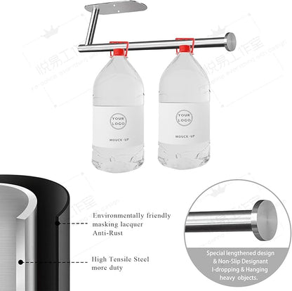 Paper Towel Holders,Paper Towels Rolls,Paper Bulk- Self-Adhesive Under Cabinet Wall Mount Countertop,Both Available in Adhesive and Screws,for Kitchen, Pantry, Sink, Bathroom，Stainless Steel-Silver