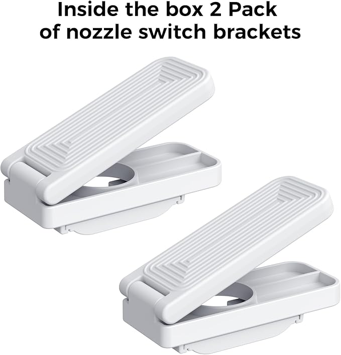 [2 Pack] Laundry Detergent dispenser Nozzle Switch Holder, Upgraded Nozzles Switch Easily，detergent and softener accessories Fits Most Economic Sized Bottles、laundry room organization