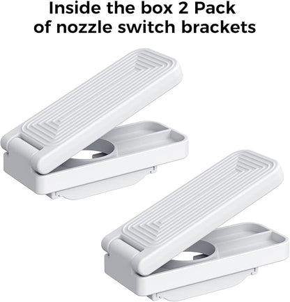 [2 Pack] Laundry Detergent dispenser Nozzle Switch Holder, Upgraded Nozzles Switch Easily，detergent and softener accessories Fits Most Economic Sized Bottles、laundry room organization