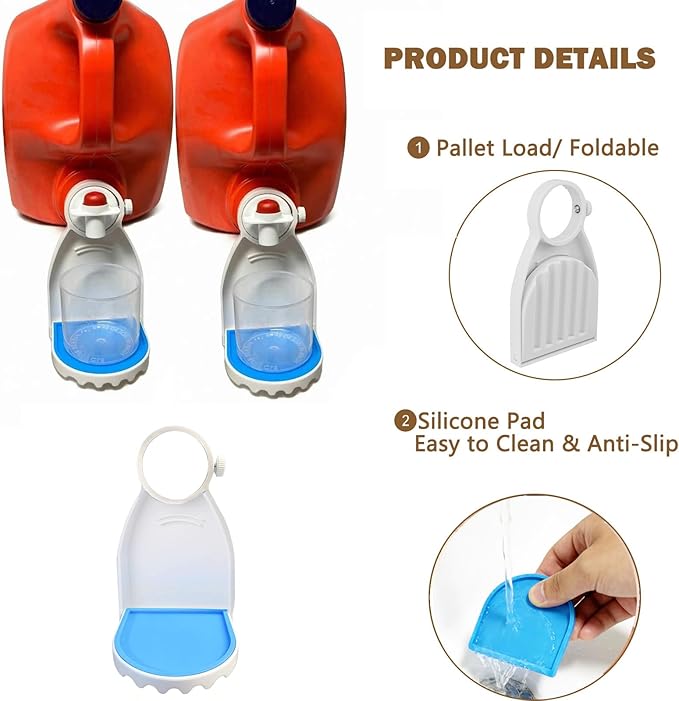 Laundry Detergent Cup Holder, 2 Pack, No More Mess or Leaks, Easy to Install, Suitable for Most Sizes Bottles, Unscented