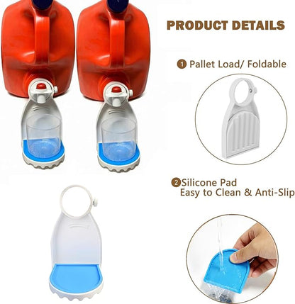 Laundry Detergent Cup Holder, 2 Pack, No More Mess or Leaks, Easy to Install, Suitable for Most Sizes Bottles, Unscented