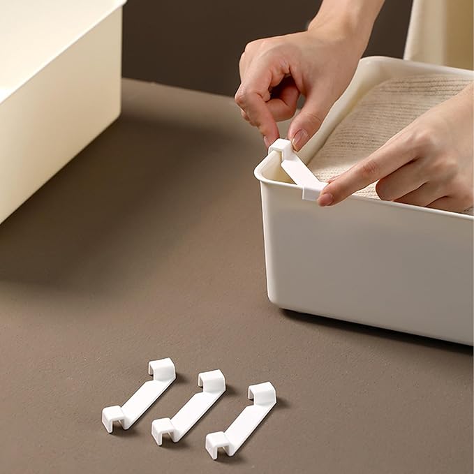 AGLOO 20Pcs Storage Box Stacking Support, Plastic Bins, Wire Baskets – Pile Up Organizer for Plastic Bins, Wire Baskets – Home Office Bedroom Kitchen Storage Solutions
