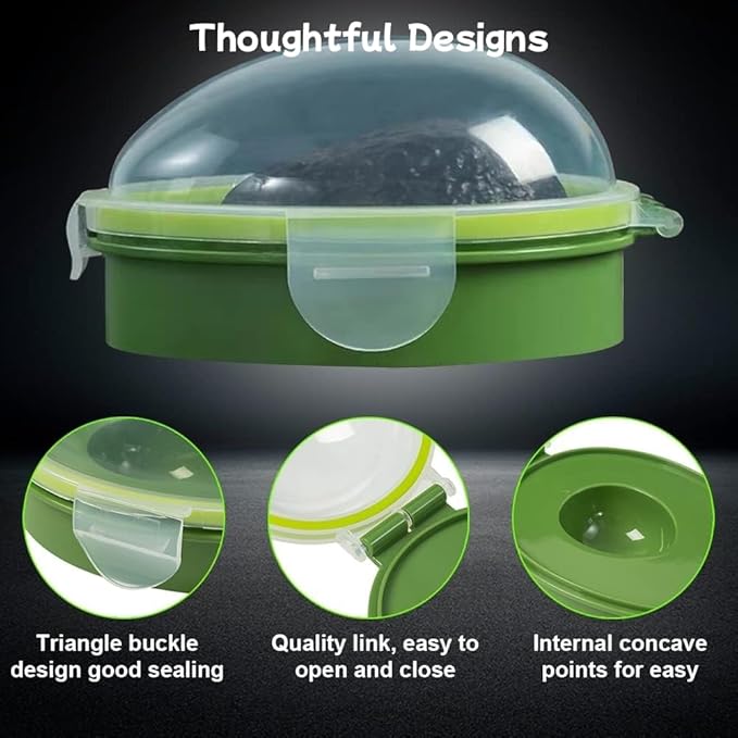 Nicerice Avocado Saver,Avocado Keeper,Avocado Fresh Saver for Fridge,Portable and Reusable Avocados Storage, Crisper to Keep Your Avocados Fresh for Days (1)
