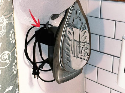 Iron Wall Mount, Universal Design, Modern Look, Made to Fit Clothing Irons, Laundry Room Organization, Laundry Room Essentials, Ironing Board Accessories, Made in Texas, 1 pc.
