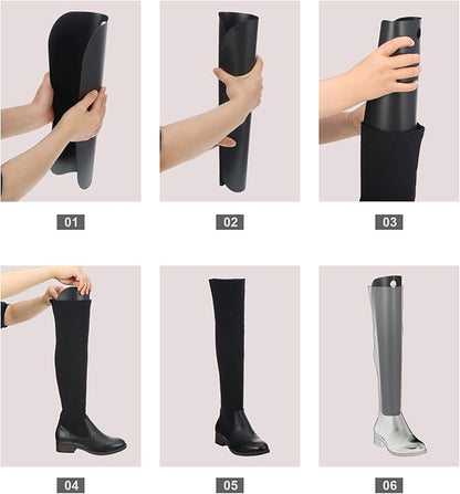 Bememo 20 Pieces (10 Pairs) Boot Shapers for Tall Boot Shaper Form Inserts for Women and Men